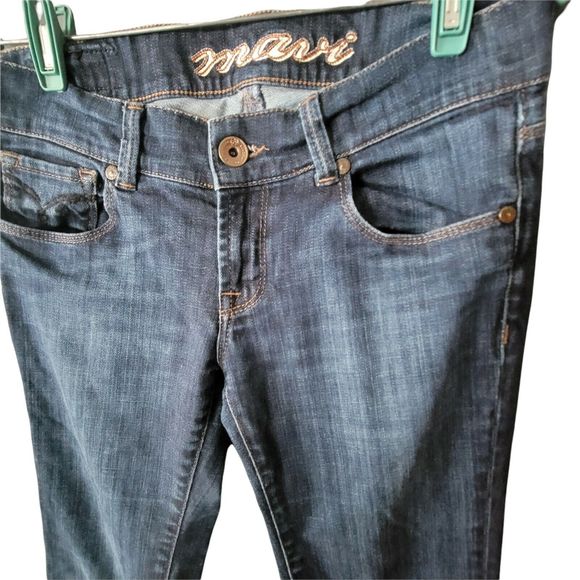 MAVI Kate Jeans  Blue Flare 27 Low Rise - Picture 6 of 9